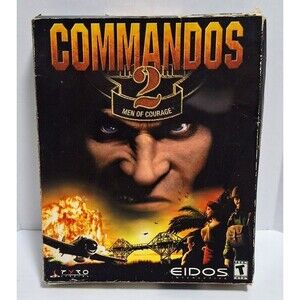 2001 EIDOS INTERACTIVE COMMANDOS 2 MEN OF COURAGE PC BIG BOX COMPLETE